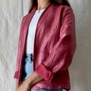 Eileen Fisher Pink Metallic Jacket